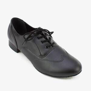 NEW SO DANCA women's jerry oxford swing suede sole character shoe in black